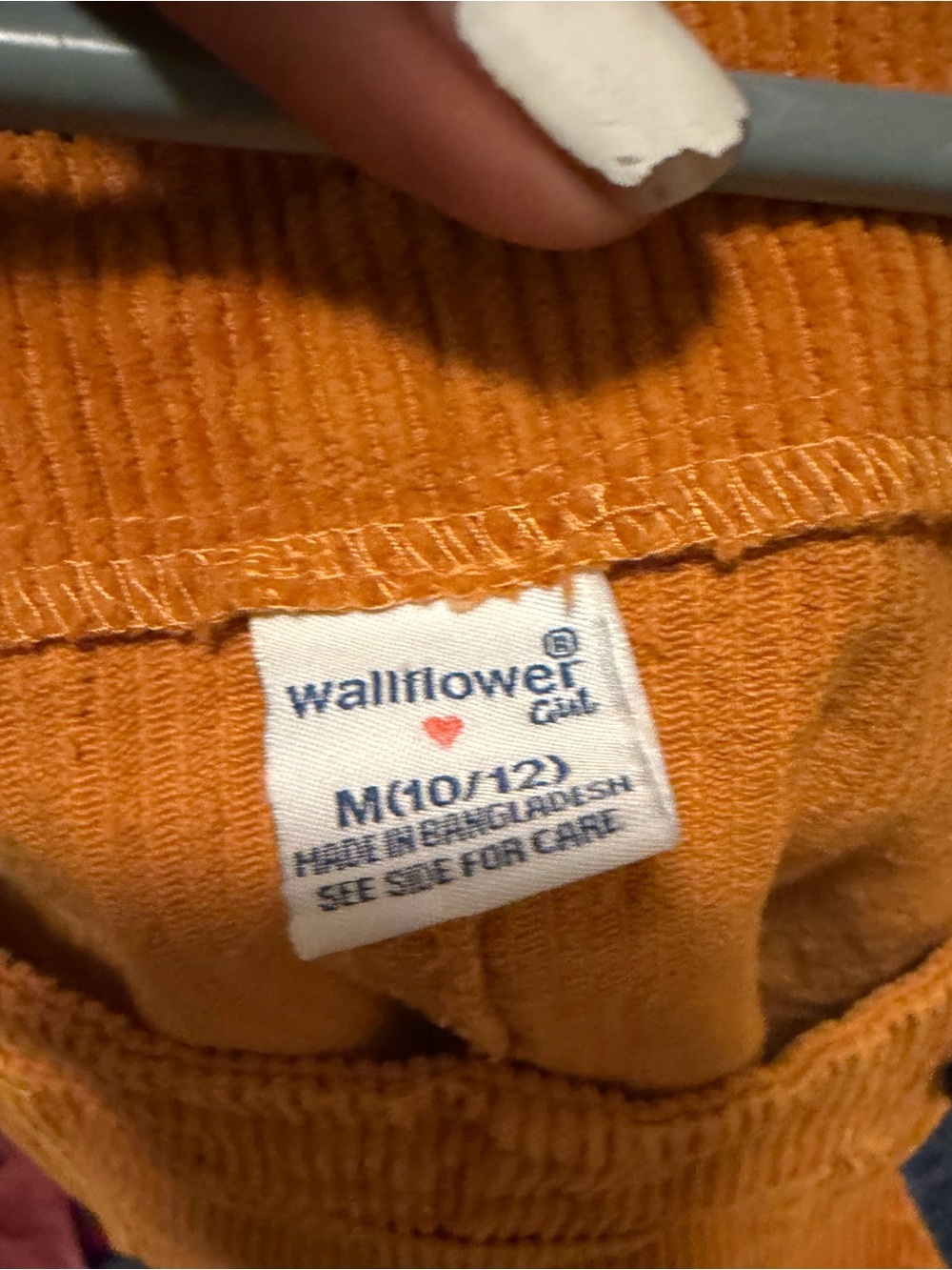 Wallflower Kids Corduroy Overalls in Mustard - Picture 3 of 3